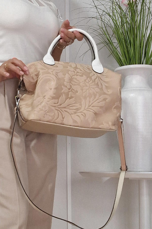 Bolso desigual Arabescos de piel