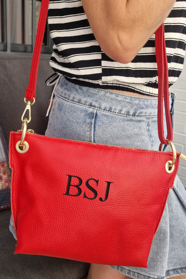 Bandolera de piel personalizada - Main Image