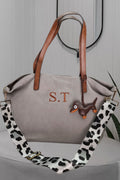 Shopper gris iniciales