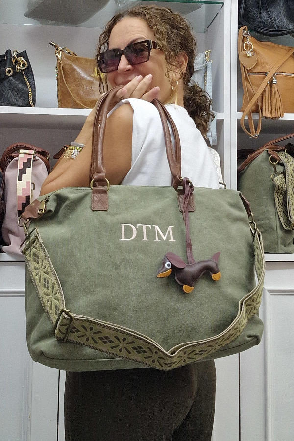 Bolso de loneta personalizado Verde